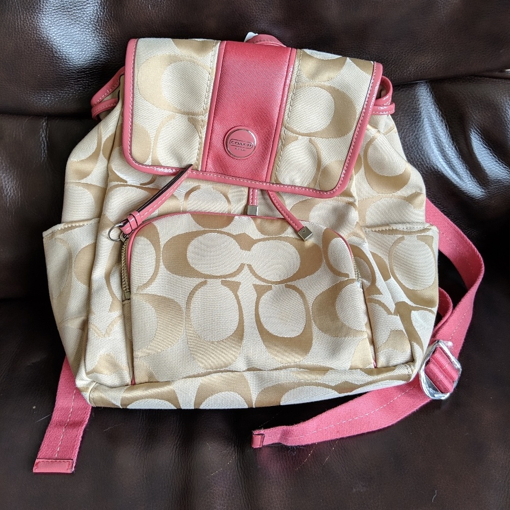 NWT Coach "Charlie" mini backpack